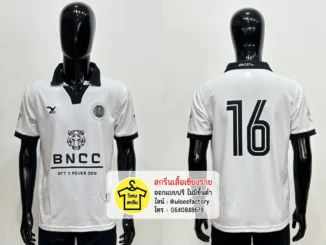 เสื้อโปโลสีขาว เสื้อโปโลพร้อมสกรีน เสื้อทีมงาน สกรีนเสื้อเชียงราย