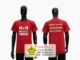 เสื้อยืดสีแดง เสื้อทีมงาน เสื้อยืดพร้อมสกรีน สกรีนเสื้อเชียงราย