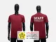 เสื้อยืดสีแดง เสื้อสต๊าฟ เสื้อยืดพร้อมสกรีน สกรีนเสื้อเชียงราย