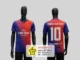 เสื้อกีฬาสีน้ำเงินแดง เสื้อพิมพ์ลาย เสื้อกีฬาพร้อมสกรีน สกรีนเสื้อเชียงราย