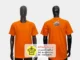 เสื้อยืดสีส้ม เสื้อทีมงาน เสื้อยืดพร้อมสกรีน สกรีนเสื้อเชียงราย